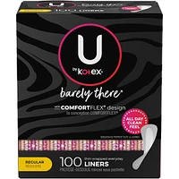 Barely There Thin Panty Liners, Light Absorbency, Regular Length, 100 ct
