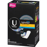 Lightdays Plus Panty Liners, Regular Length, 80 ct