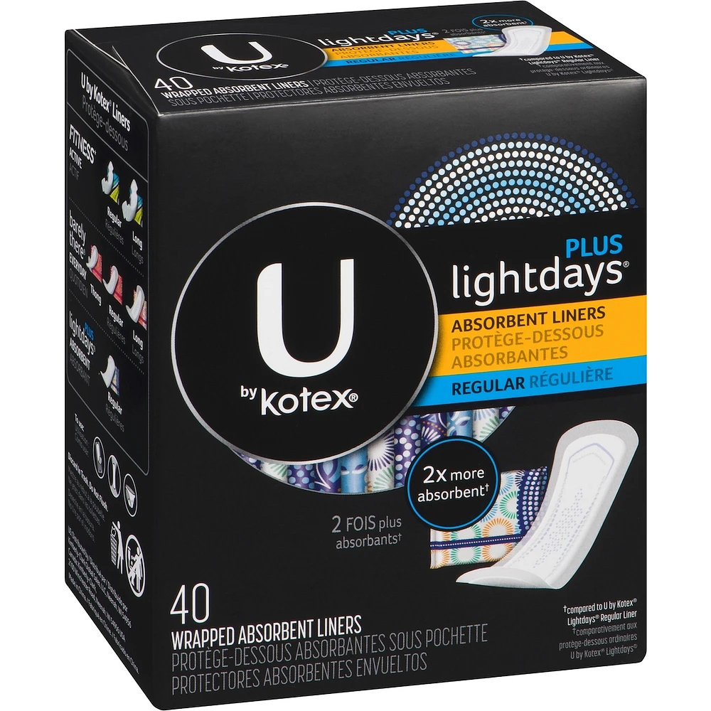 Lightdays Plus Liners, Regular, Fragrance-Free