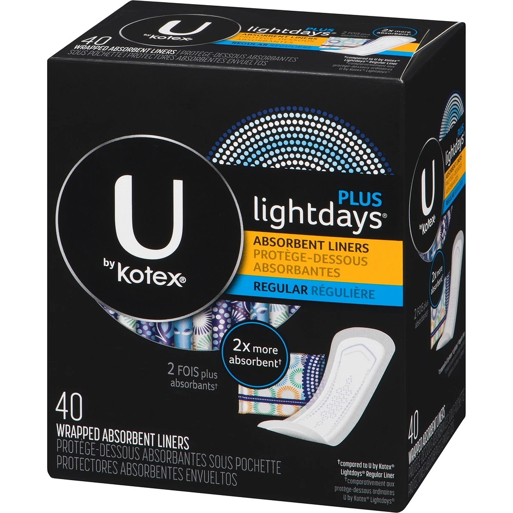 Lightdays Plus Liners, Regular, Fragrance-Free