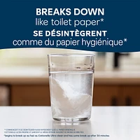 Lingettes jetables dans les toilettes