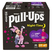 Pull-Ups Girls' Night-Time Potty Training Pants, 3T-4T, 60 Ct