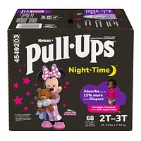 Pull-Ups Girls' Night-Time Potty Training Pants, 2T-3T, 68 Ct