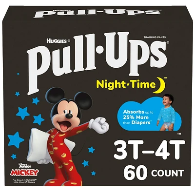 Pull-Ups Boys' Night-Time Potty Training Pants, 3T-4T, 60 Ct