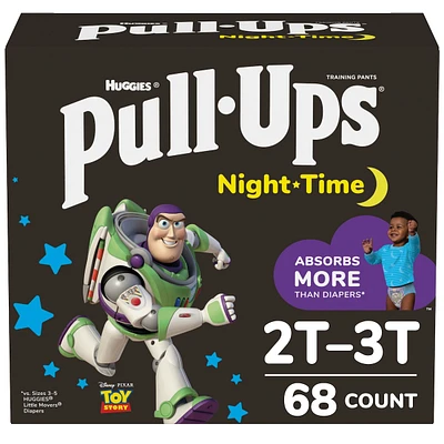 Pull-Ups Boys' Night-Time Potty Training Pants, 2T-3T, 68 Ct