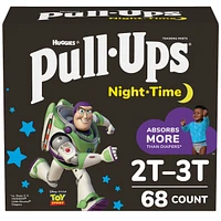 Pull-Ups Boys' Night-Time Potty Training Pants, 2T-3T, 68 Ct