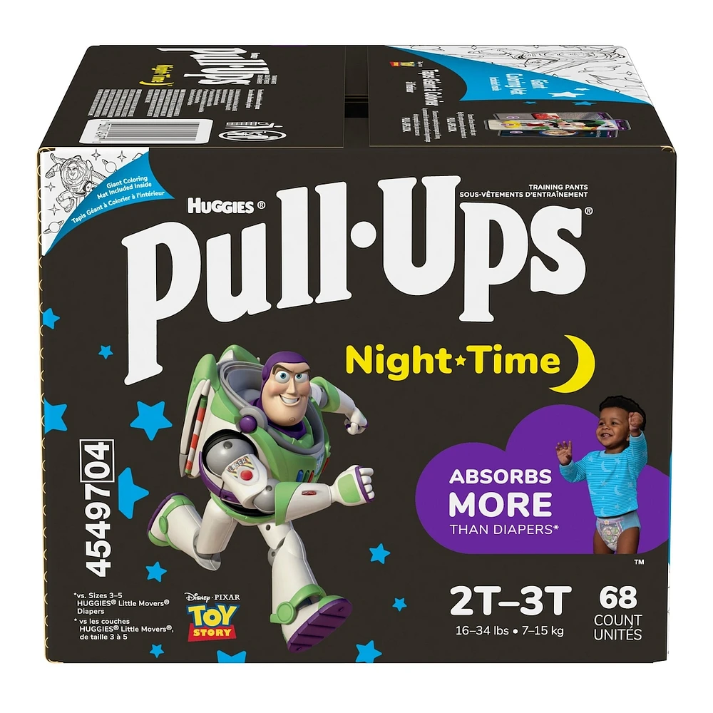 Pull-Ups Boys' Night-Time Potty Training Pants, 2T-3T, 68 Ct