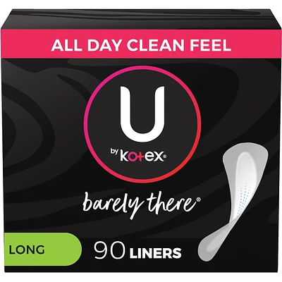 Barely There Thin Panty Liners, Light Absorbency, Long, 90 ct