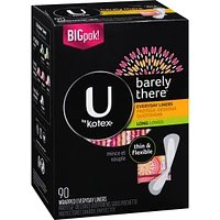 Barely There Thin Panty Liners, Light Absorbency, Long, 90 ct