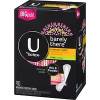 Barely There Thin Panty Liners, Light Absorbency, Long, 90 ct