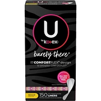 Barely There Thin Panty Liners, Light Absorbency, Regular Length, 150 ct