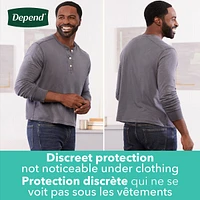 Fresh Protection Adult Incontinence Underwear for Men, Disposable, Maximum, Large