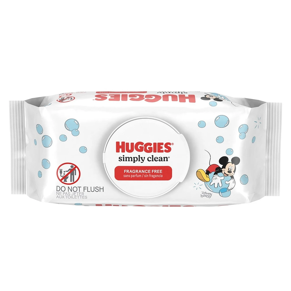 Simply Clean Unscented Baby Wipes