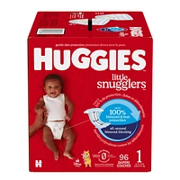 Little Snugglers Baby Diapers, Size 1 (8-14 lbs), 96 Ct