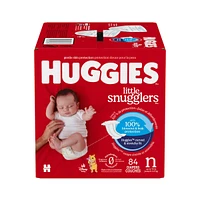 Little Snugglers Baby Diapers, Size Newborn (up to 10 lbs), 84 Ct