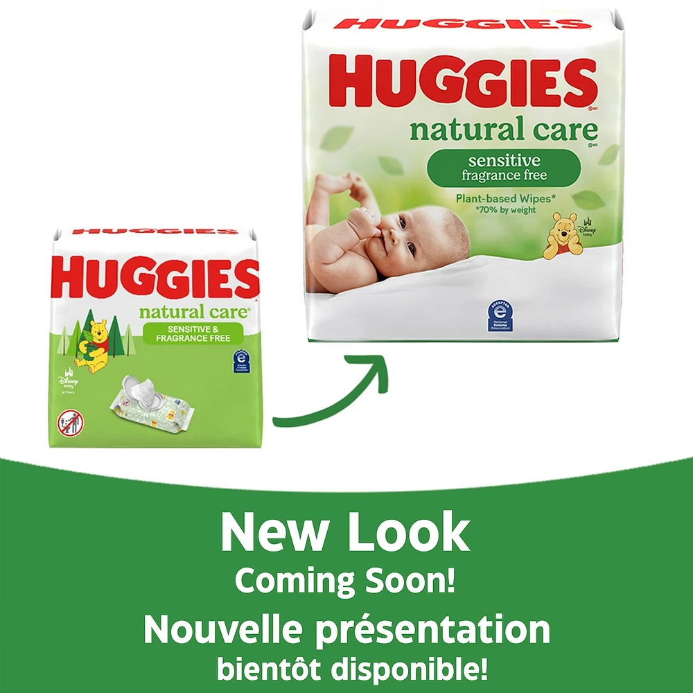 Natural Care Sensitive Baby Wipes, Unscented, 2 Refill Packs