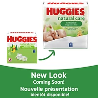 Huggies Natural Care Sensitive Baby Wipes, Unscented