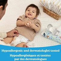 Lingettes rafraîchissantes pour bébés Huggies Natural Care, parfumées, 1 emballage à couvercle rabattable (total de 56 lingettes)