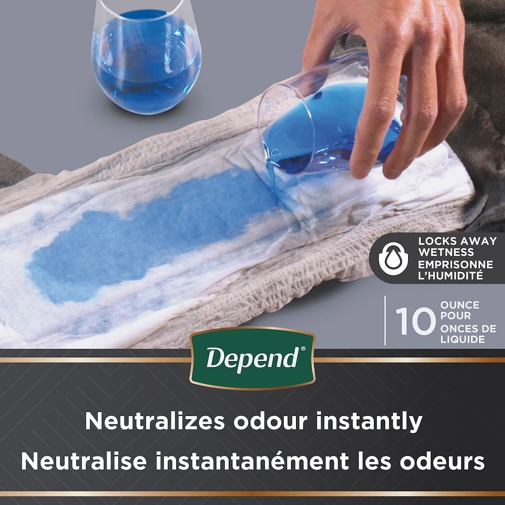 Depend Real Fit Incontinence Underwear for Men, Disposable, Maximum Absorbency, Small/Medium, Grey