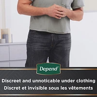 Depend Real Fit Incontinence Underwear for Men, Disposable, Maximum Absorbency, Small/Medium, Grey