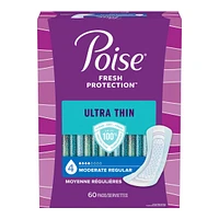 Ultra Thin Incontinence Pads, Moderate Absorbency, Regular Length