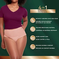Depend Silhouette Adult Incontinence & Postpartum Underwear for Women, Maximum Absorbency, Small, Pink