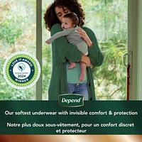 Depend Silhouette Adult Incontinence & Postpartum Underwear for Women, Maximum Absorbency, Small, Pink