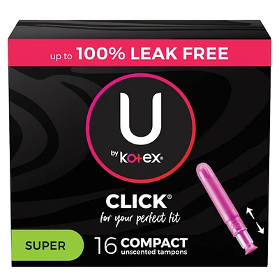 Click Compact Tampons, Super