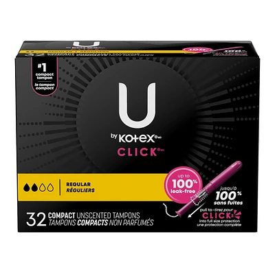 Click Compact Tampons, Regular