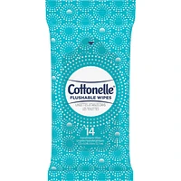 Fresh Care On-The-Go Flushable Wet Wipes, Adult Wet Wipes