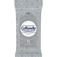 Fresh Care On-The-Go Flushable Wet Wipes, Adult Wet Wipes