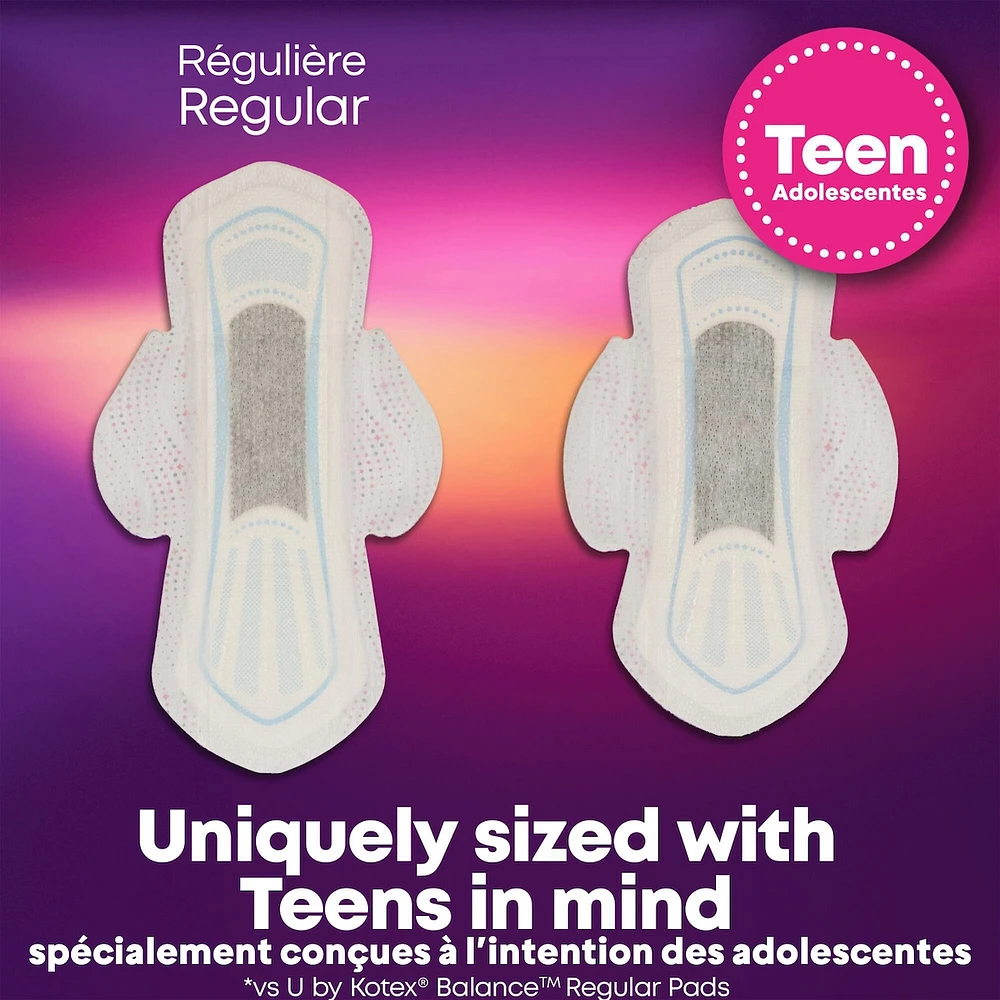 Teen Ultra Thin Feminine Pads with Wings, Overnight, 24 ct