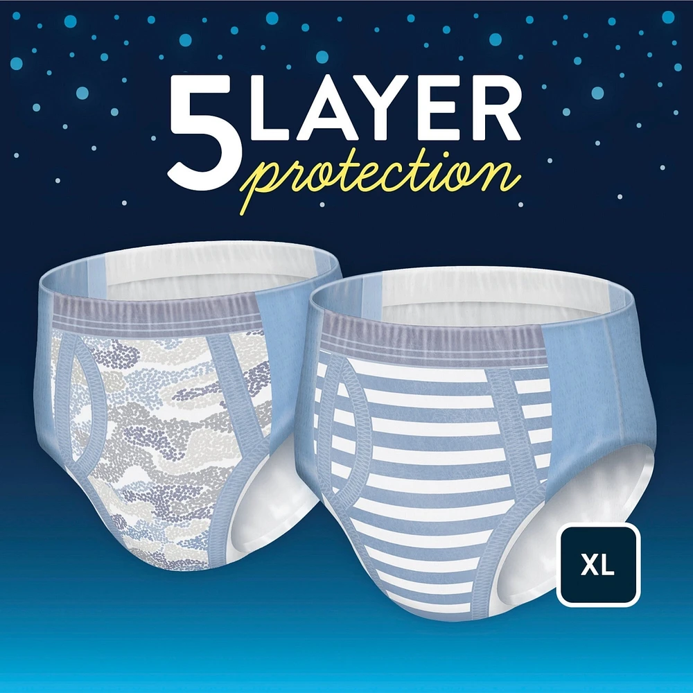 Goodnites Boys' Nighttime Bedwetting Underwear, XL (95-140 lb.), 28 Ct