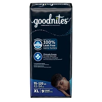 Boys' Nighttime Bedwetting Underwear, Size Extra Large (95-140+ lbs)
