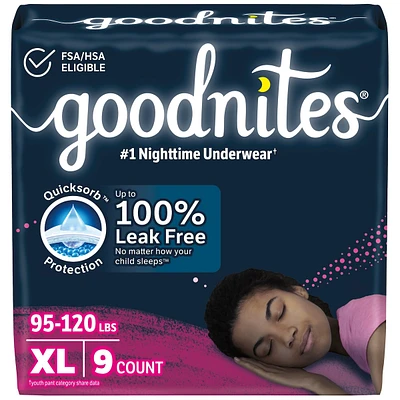 Girls' Nighttime Bedwetting Underwear