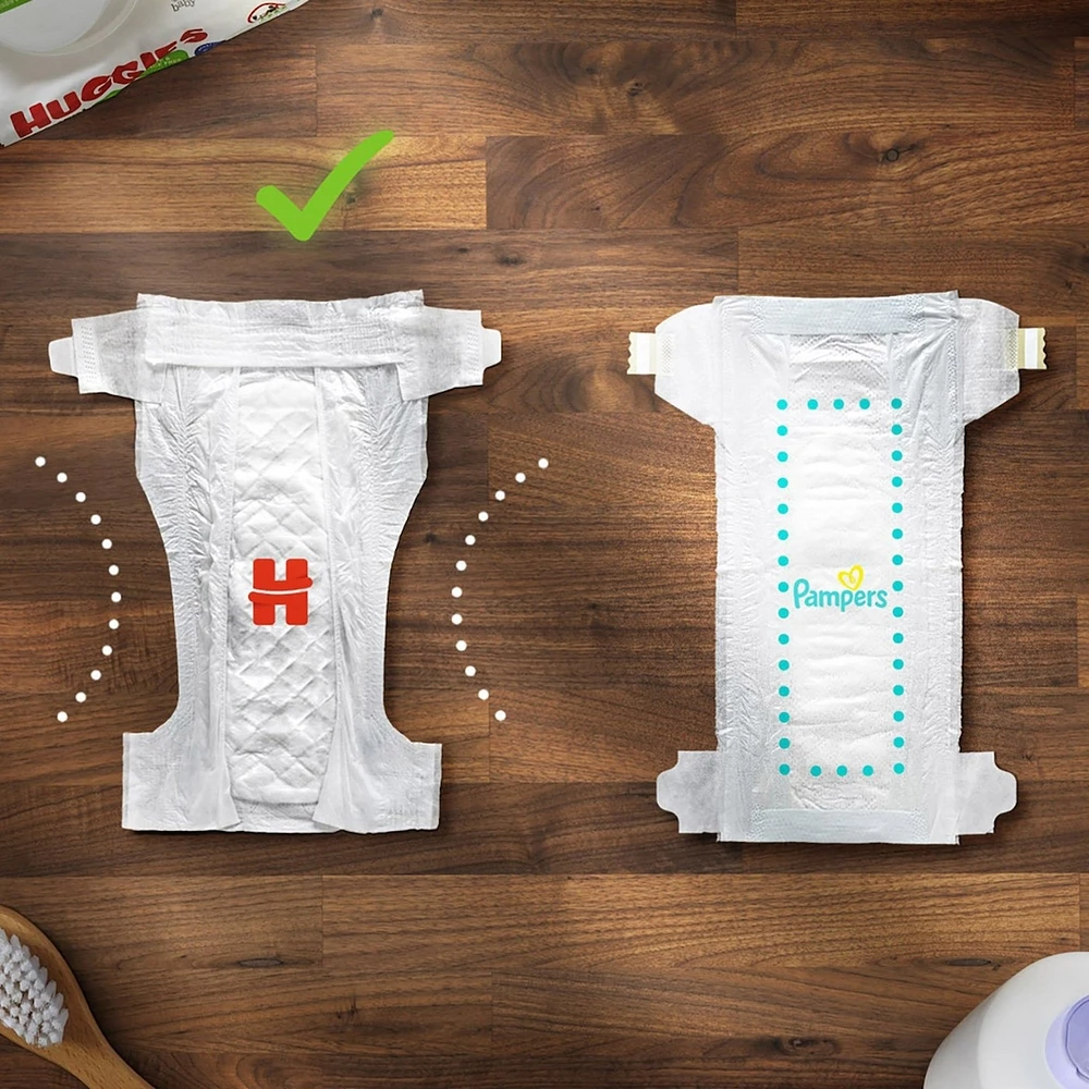 Little Movers Baby Diapers, Size 3 (16-28 lbs), 76 Ct