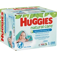 Huggies Natural Care Refreshing Baby Wipes, Scented, 6 Flip-Top Packs