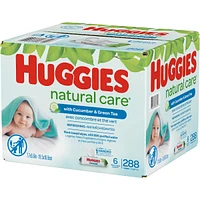 Huggies Natural Care Refreshing Baby Wipes, Scented, 6 Flip-Top Packs