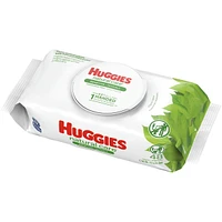 Huggies Natural Care Sensitive Baby Wipes, Unscented, 6 Flip Lid Packs (288 Wipes Total)