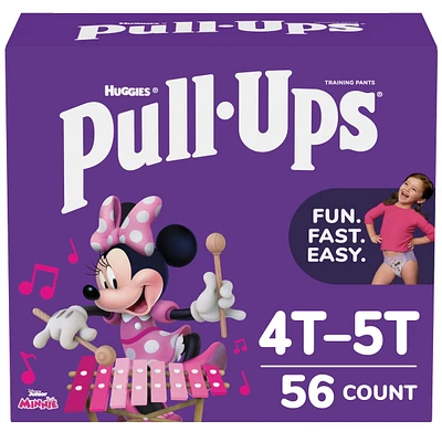 Pull-Ups Girls' Potty Training Pants Size 6, 4T-5T, 56 Ct