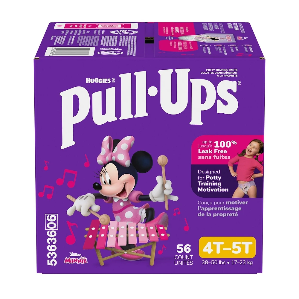 Pull-Ups Girls' Potty Training Pants Size 6, 4T-5T, 56 Ct
