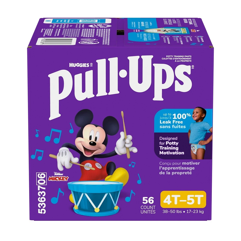 Pull-Ups Boys' Potty Training Pants Size 6, 4T-5T, 56 Ct
