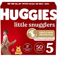 Huggies Little Snugglers Diapers, Size 5, 50 Count