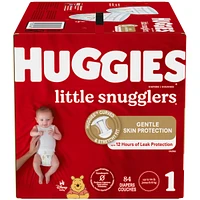 Huggies Little Snugglers Diapers, Size 1, 84 Count