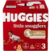 Huggies Little Snugglers Diapers, Size 3, 68 Count