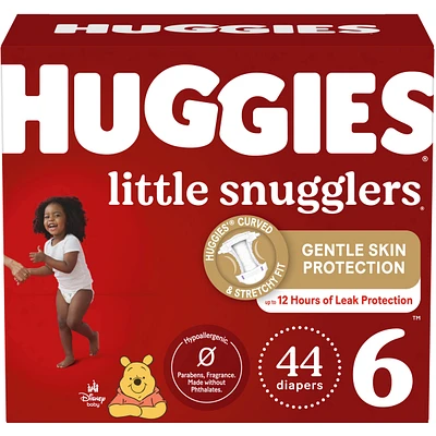 Huggies Little Snugglers Diapers, Size 6, 44 Count