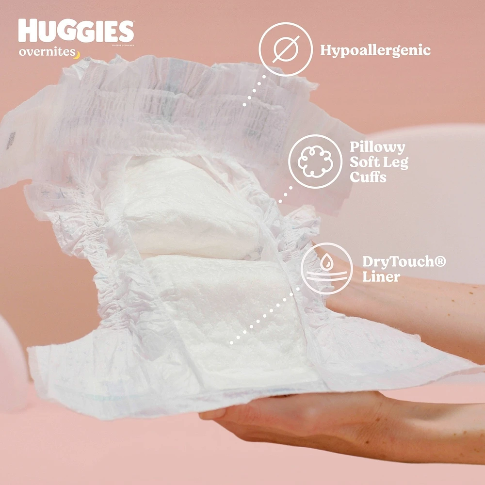 Overnites Nighttime Baby Diapers, 7 (41+ lbs)