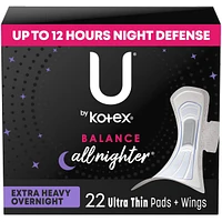 Ultra Thin Overnight Pads with Wings, Extra Heavy Absorbency