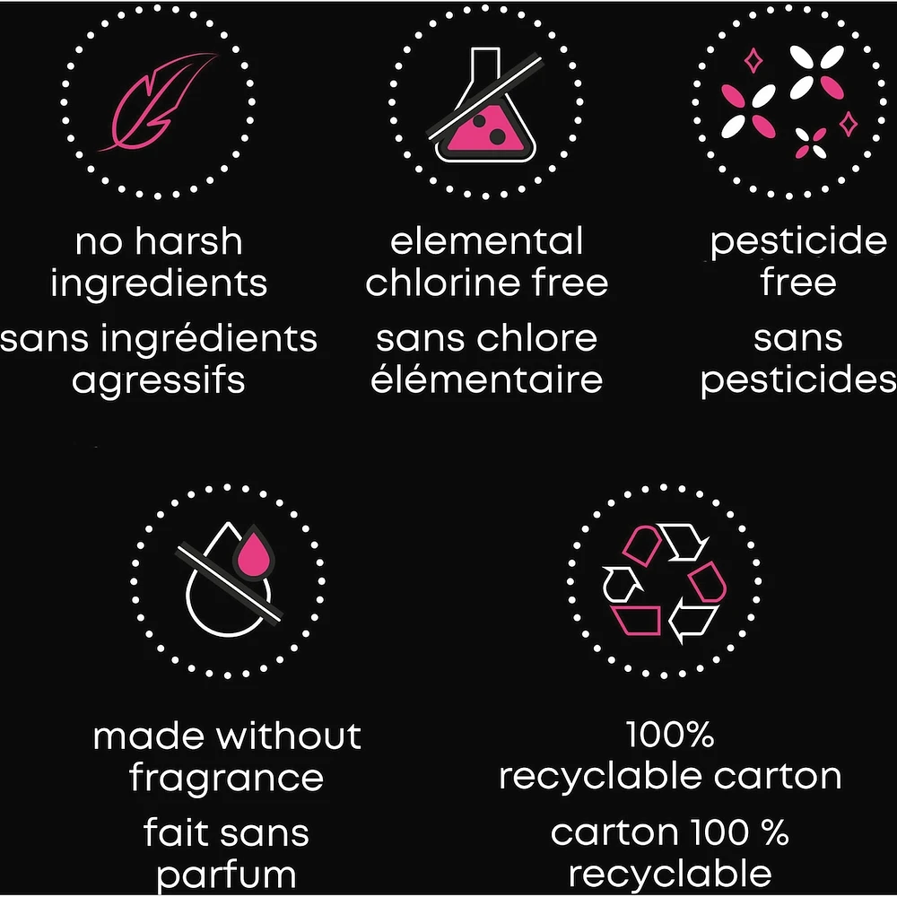 Serviettes ultraminces U by Kotex Balance avec ailes pour adolescentes, absorption accrue