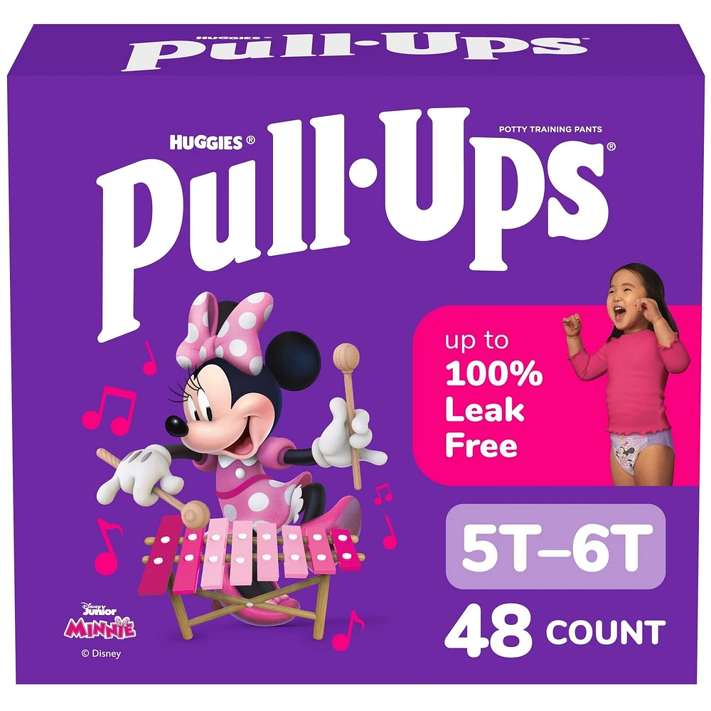 Girls' Potty Training Pants, 5T-6T (46+ lbs)